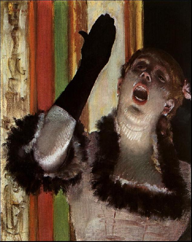 Edgar Degas Singer With a Glove Spain oil painting art